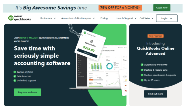 Quickbooks Online: Save time with seriously simple accounting software